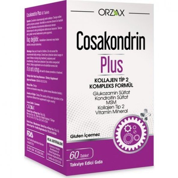 Orzax Cosakondrin Plus 60 Tablet ürün görseli 1