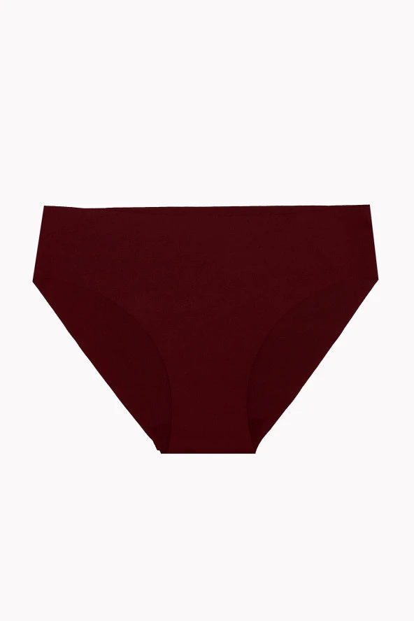 Ten Bordo Cappuccino 3lü Lazer Kesim Basic Külot ürün görseli 1