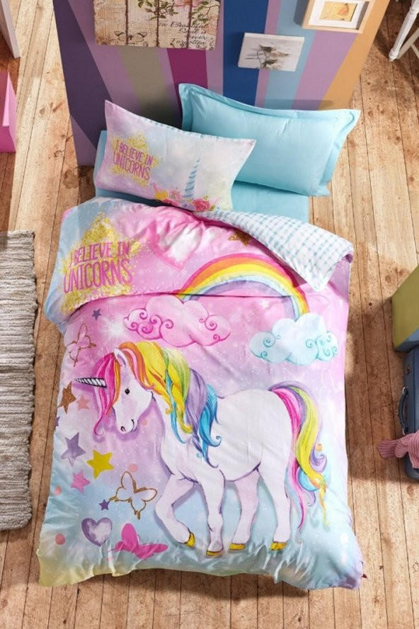 Junior Tek Kişilik Nevresim Takımı Dream - Mint ürün görseli 1