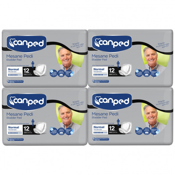 Canped Mesane Pedi Erkek 4 Paket 48 Adet ürün görseli 1