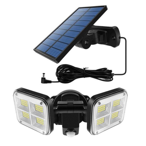 UpWay Güneş Enerjili 120 Led Şarjlı Hareket Sensörlü 500 Lümen Solar Aydınlatma Lamba ürün görseli 1