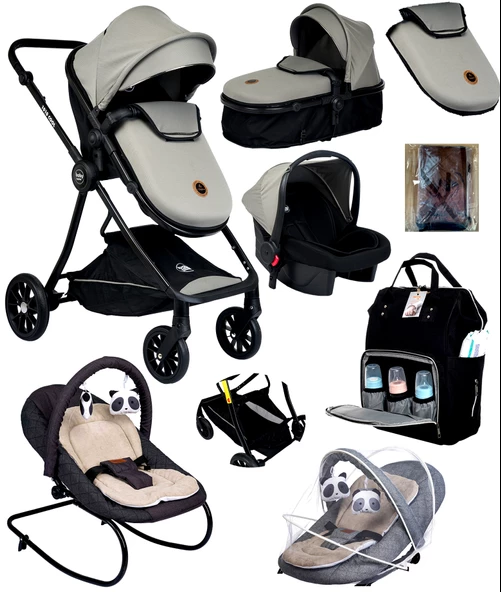 Baby Home 9 In 1 Yeni Doğan Full Set 1010 Travel Sistem Bebek Arabası 330 Sallanır Ev Tipi Ana Kucağı ürün görseli 1