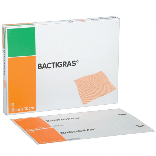 Smith & Nephew Bactigras Parafinli Gazlı Bez 10x10 cm ürün görseli 1