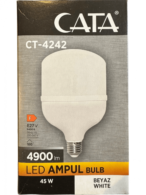 Cata CT-4242 45W 6400K (Beyaz Işık) E27 Duylu Led Torch Ampul ürün görseli 1