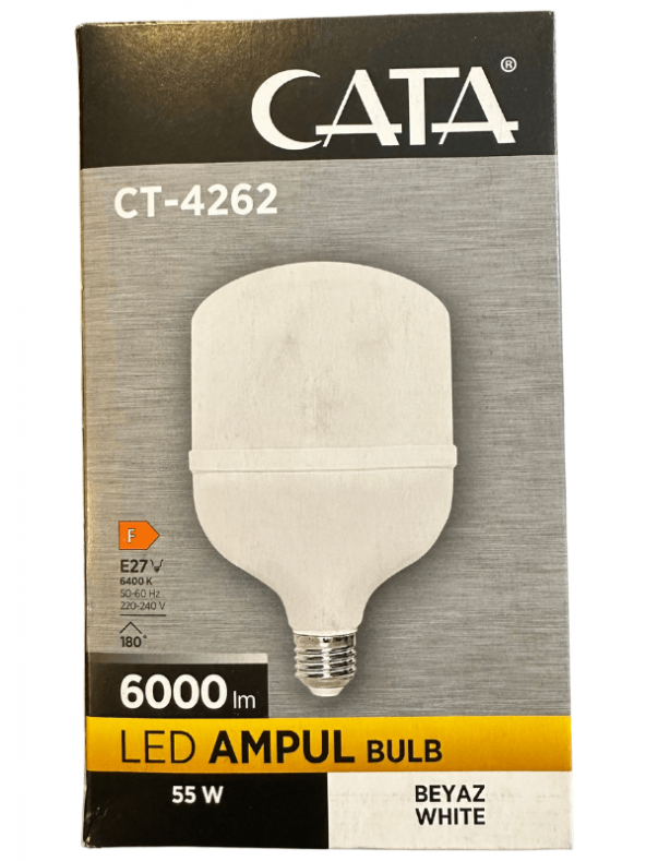 Cata CT-4262 55W 6400K (Beyaz Işık) E27 Duylu Led Torch Ampul ürün görseli 1