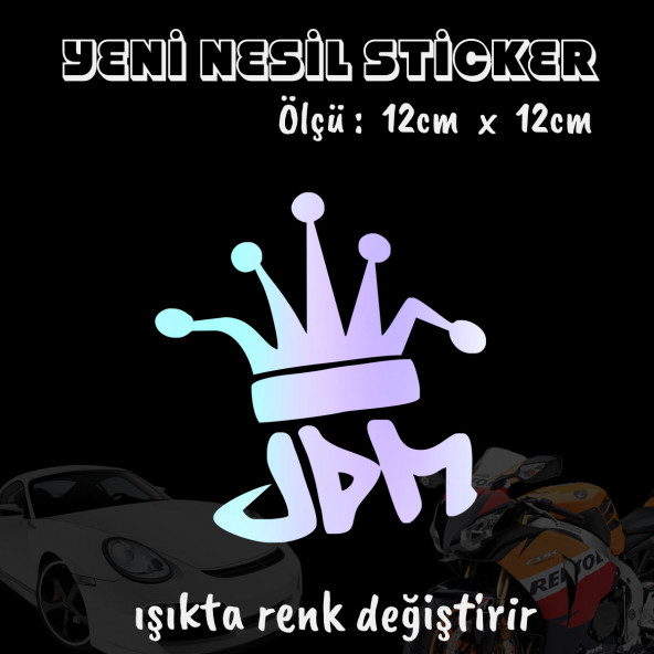 jdn tac oto sticker  2 adet Hologram model Motosiklet kask atv laptop cam uyumlu ürün görseli 1