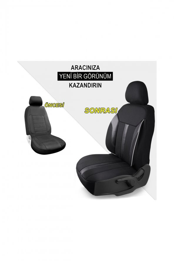 Renault Latitude Uyumlu Özel Tasarım Oto Koltuk Kılıfı Seti Classy ürün görseli 1