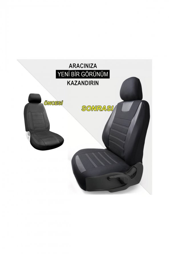 Fiat Uno Uyumlu Özel Tasarım Oto Koltuk Kılıfı Seti Maxy Sb ürün görseli 1