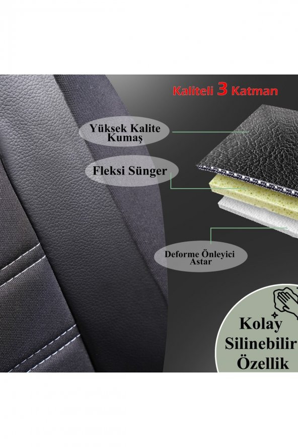 Bmw 1 SERİSİ Oto Koltuk Kılıfı Seti Maxy Sb ürün görseli 1