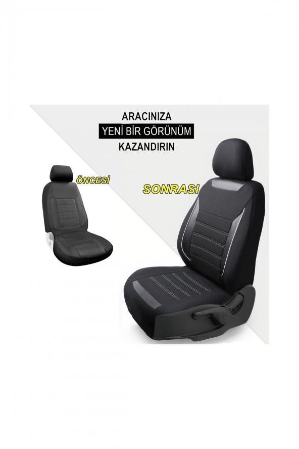 Peugeot 306 Deri Detaylı Özel Tasarım Oto Koltuk Kılıfı Seti Smart Sb ürün görseli 1