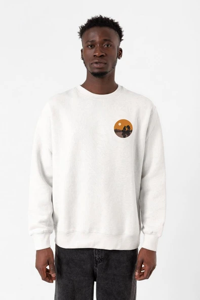 One Piece Anime Thousand Sunny Beyaz Erkek 2ip Sweatshirt ürün görseli 1