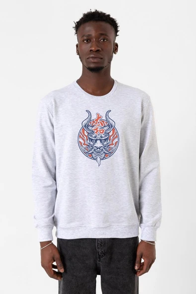 One Piece Anime Yamato Mask Karmelanj Erkek 2ip Sweatshirt ürün görseli 1