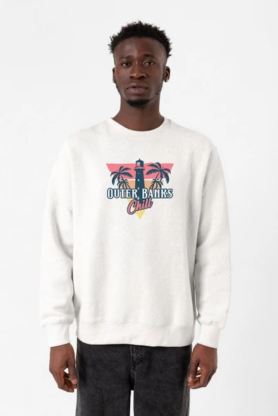 Outer Banks Chill Beyaz Erkek 2ip Sweatshirt ürün görseli 1