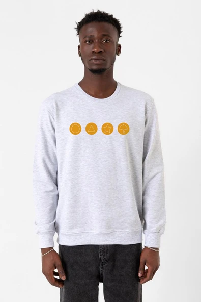 Squid Game Dalgona Candy Karmelanj Erkek 2ip Sweatshirt ürün görseli 1