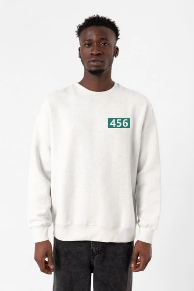 Squid Game Player 456 Beyaz Erkek 2ip Sweatshirt ürün görseli 1