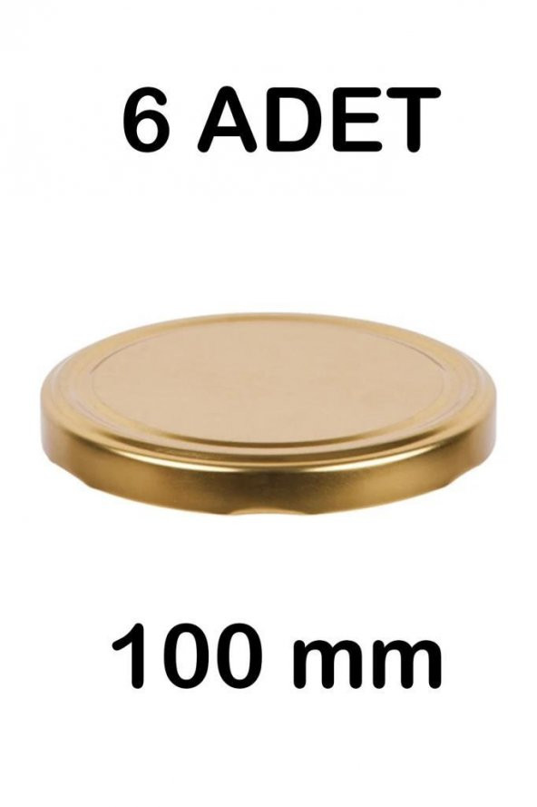 6 Adet 10cm Metal Kavanoz Kapağı Gold ürün görseli 1