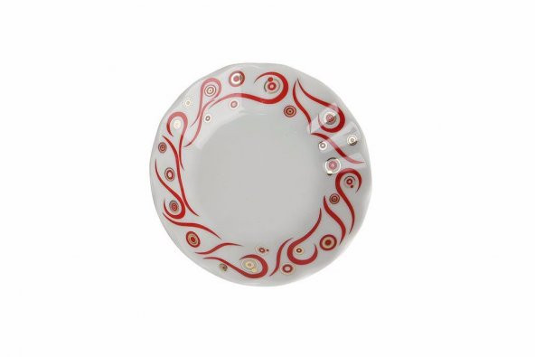 Porland Kırmızı Yakamoz Çay Tabağı 11 Cm ürün görseli 1