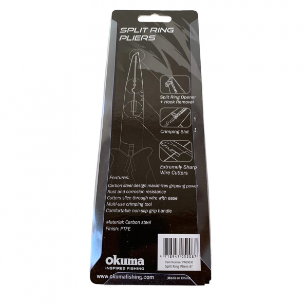 Okuma Split Ring Pliers 6 Balıkçı Pensesi 17cm - Resim 3