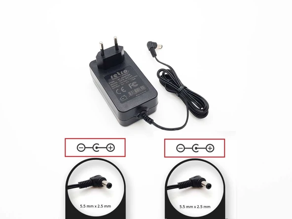 9V 300mA (0.3A) 2.7W 5.5x2.5 mm Adaptör ürün görseli 1