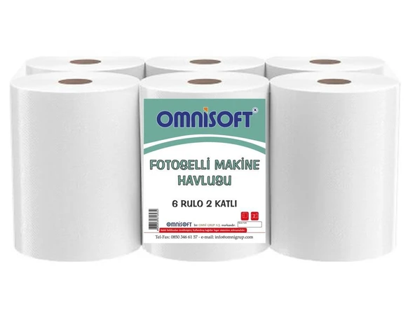 Omnisoft Fotoselli Hareketli Kağıt Havlu 21 cm 6 Rulo ürün görseli 1