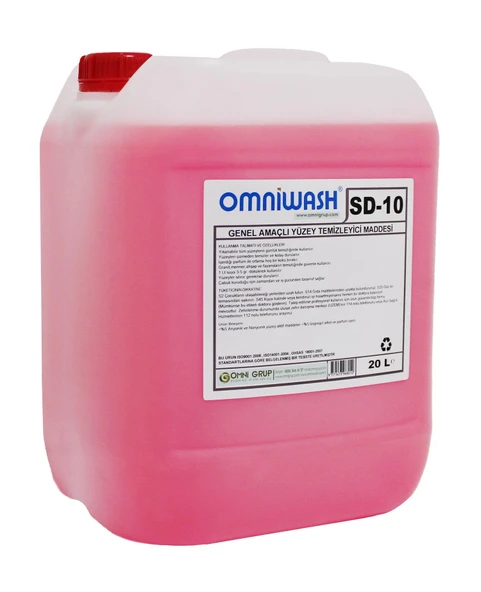Omniwash SD-10 20 Litre Genel Amaçlı Yüzey Temizleyici Parfümlü ürün görseli 1