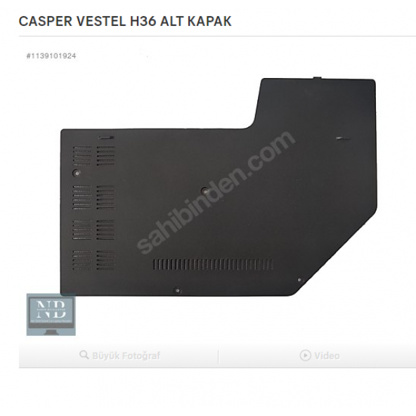 CASPER VESTEL H36 ALT KAPAK ürün görseli 1