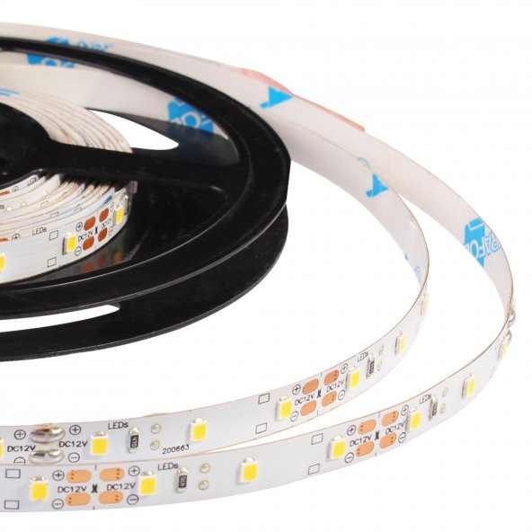 5 Metre Şerit Led Samsung Çipli İç Mekan IP20 12 V 14,4 W 4.000K Gün Işığı ürün görseli 1