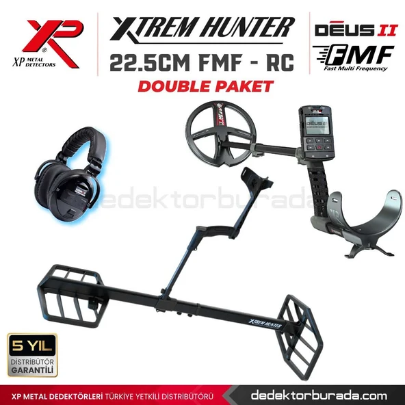 Xtrem Hunter Dedektör - 22cm FMF  DOUBLE PAKET WSAII XL Kulaklıklı ürün görseli 1