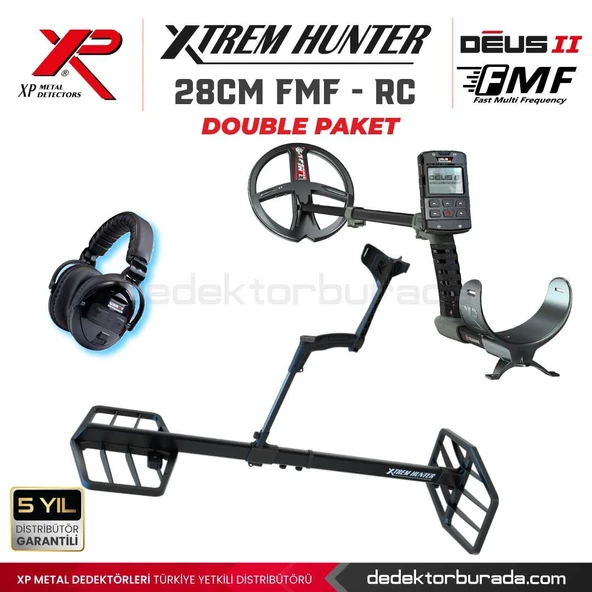 Xtrem Hunter Dedektör - 28cm FMF  DOUBLE PAKET WSAII XL Kulaklıklı ürün görseli 1