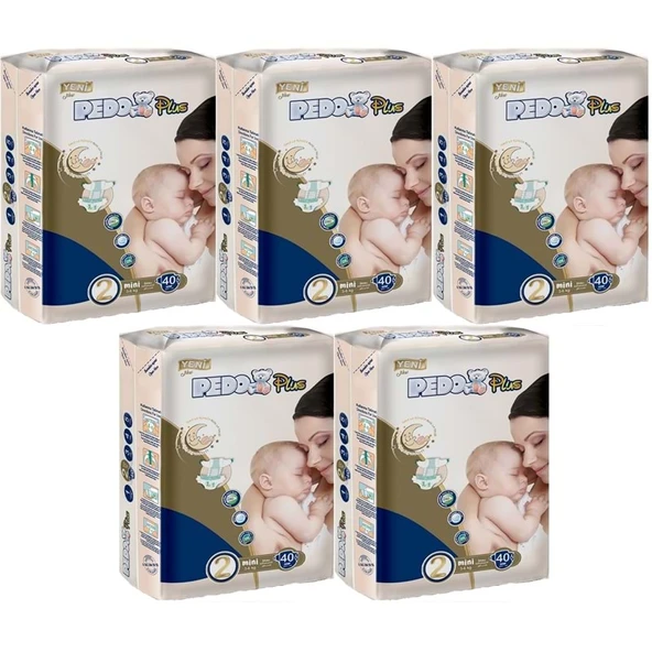 Pedo Plus Bebek Bezi 2 Beden 3-6 KG Mini 200 Adet Jumbo MeGa Pk ürün görseli 1