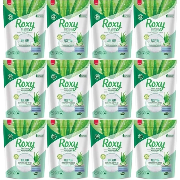 Dalan Roxy Bio Clean Matik Sabun Tozu 800GR Aloe Vera (12 Li Set) (312 Yıkama) ürün görseli 1