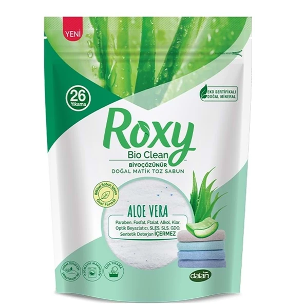 Dalan Roxy Bio Clean Matik Sabun Tozu 800GR Aloe Vera (26 Yıkama) ürün görseli 1