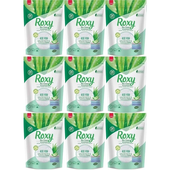 Dalan Roxy Bio Clean Matik Sabun Tozu 800GR Aloe Vera (9 Lu Set) (234 Yıkama) ürün görseli 1