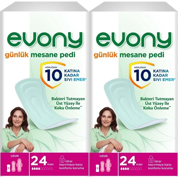 Evony Günlük Mesane Pedi Uzun 48 Adet (2PK*24) ürün görseli 1