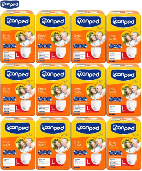 Canped Emici Külot Yetişkin Bezi Büyük-Large 96 Adet (12Pk*8) ürün görseli 1