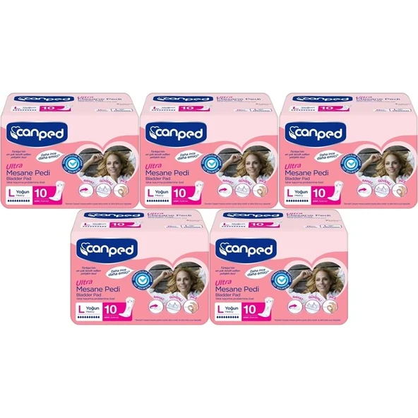 Canped Mesane Pedi Ultra L - Large - Büyük - Yoğun 50 Adet (5PK*10) ürün görseli 1