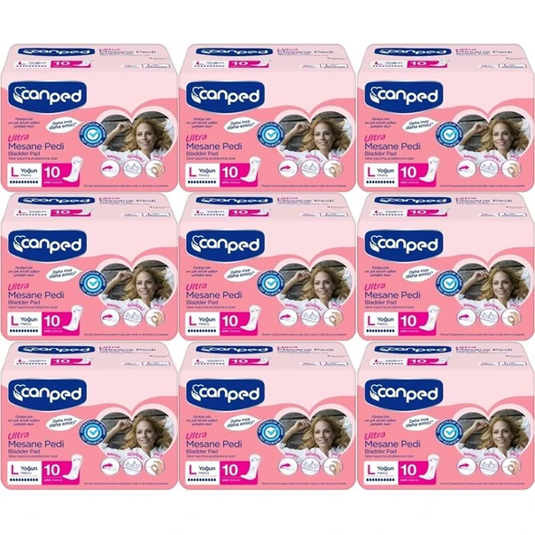 Canped Mesane Pedi Ultra L - Large - Büyük - Yoğun 90 Adet (9PK*10) ürün görseli 1