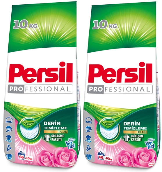 Persil Matik Toz Çamaşır Deterjanı 20KG Gülün Büyüsü (2PK*10KG) (132 Yıkama) ürün görseli 1