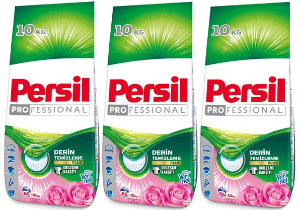 Persil Matik Toz Çamaşır Deterjanı 30KG Gülün Büyüsü (3PK*10KG) (198 Yıkama) ürün görseli 1