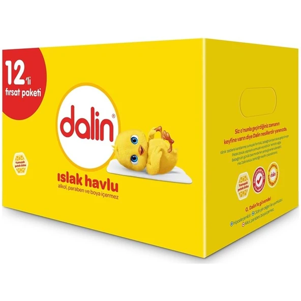 Dalin Islak Havlu Mendil Klasik 56 Yaprak 12 Li Set (672 Yaprak) ürün görseli 1