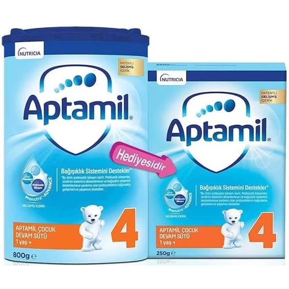 Nutrıcıa Aptamil Pronutra 1050GR (800+250GR) Devam Sütü No:4 (1 Yaş ve Üzeri) Avantaj Pk ürün görseli 1
