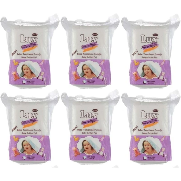 Lux Bebek Temizleme Pamuğu 360 Adet (6Pk*60) ürün görseli 1