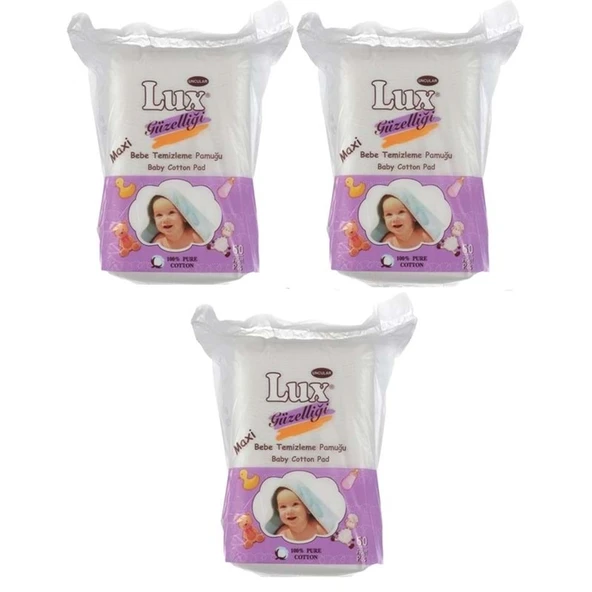 Lux Bebek Temizleme Pamuğu 180 Adet (3Pk*60) ürün görseli 1