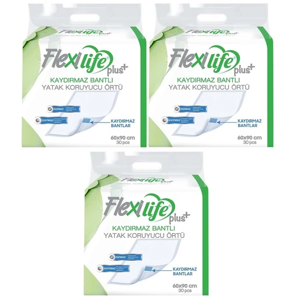 Flexi Life Yetişkin Alt Açma Yatak Koruyucu Örtü 60*90CM 90 Adet Kaydırmaz ürün görseli 1