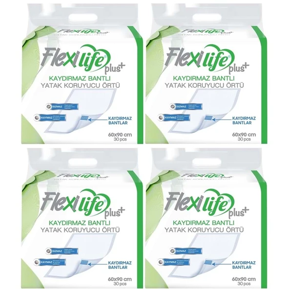 Flexi Life Yetişkin Alt Açma Yatak Koruyucu Örtü 60*90CM 120 Adet Kaydırmaz ürün görseli 1