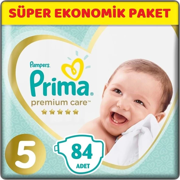 Prima Premium Care Bebek Bezi 5 Beden 11-16 KG Junior 84 Adet Süper Ekonomik Pk ürün görseli 1