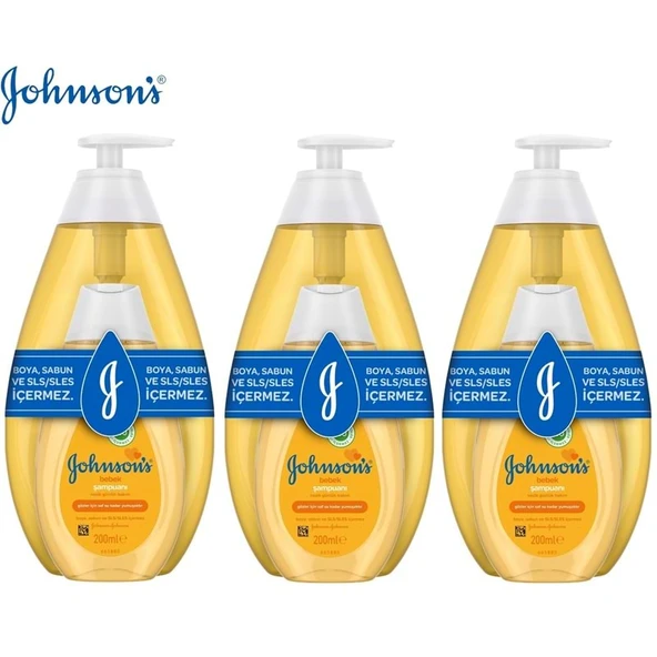 Johnsons Baby Bebek Şampuanı Klasik 750ML+200 Hediye (3 Lü Set) ürün görseli 1