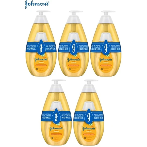 Johnsons Baby Bebek Şampuanı Klasik 750ML+200 Hediye (5 Li Set) ürün görseli 1