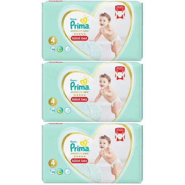 Prima Premium Care Külot Bebek Bezi 4 Beden 9-15 KG 132 Adet Ekonomik Fırsat Pk ürün görseli 1