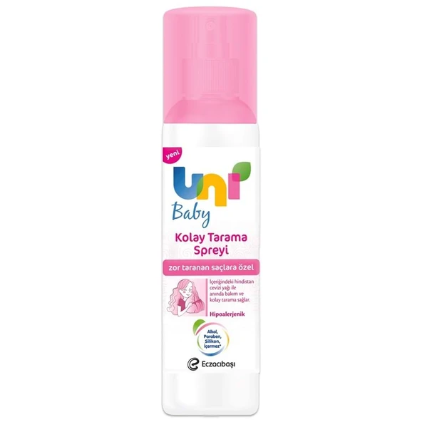 Uni Baby Kolay Saç Tarama Spreyi 200ML Zor Taranan Saçlara Özel ürün görseli 1